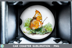 GorgeousButterflies Sketch Car Coaster design.