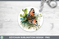 GorgeousButterflies Sketch Keychain design.