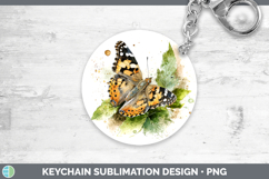 GorgeousButterflies Sketch Keychain design.