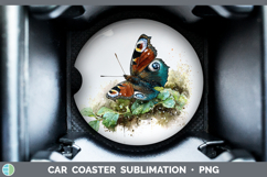 GorgeousButterflies Sketch Car Coaster design.