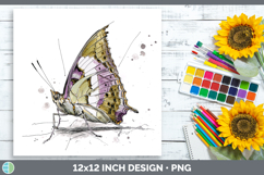 GorgeousButterflies Sketch Paper Backgrounds design.