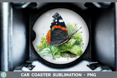 GorgeousButterflies Sketch Car Coaster design.