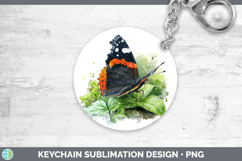 GorgeousButterflies Sketch Keychain design.