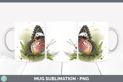 GorgeousButterflies Sketch Mug Wrap design.