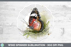 GorgeousButterflies Sketch Wind Spinner design.