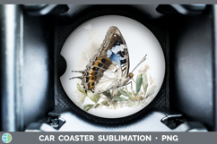 GorgeousButterflies Sketch Car Coaster design.