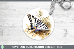 GorgeousButterflies Sketch Keychain design.