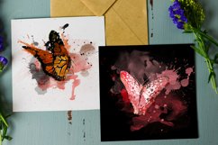 Butterflies Watercolor Sublimation Clipart PNG Product Image 3