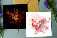 Butterflies Watercolor Sublimation Clipart PNG Product Image 4