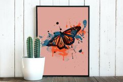 Butterflies Watercolor Sublimation Clipart PNG Product Image 5