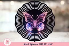 Butterflies Wind Spinner, Door Hanger Png, Keychain Png, Car Coaster