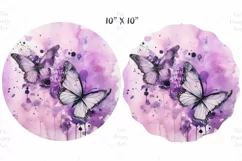 Butterflies Wind Spinner, Door Hanger Png, Keychain Png, Car Coaster