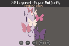 3D Layered Paper Butterfly Product Image 3