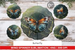 Wind Spinner Butterfly Illustration Product Image 1