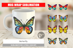 Mug Wrap Spring Butterfly Product Image 1