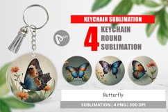 Keychain Butterfly illustration Product Image 1
