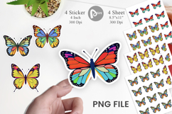 Spring Butterfly Sticker Product Image 1