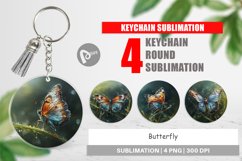 Keychain Butterfly Illustration Product Image 1