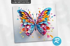 3d butterfly,3d flower tumblerDigital,3d tumbler design,skinny tumbler wrap,3d flowers,3d butterfly,butterfly tumbler,flower tumbler wrap,tumbler wrap,tumbler design,sublimation design,3d tumbler wrap,colorful,flower butterfly