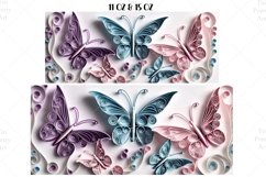 Butterfly Mug Wrap Sublimation Designs, 3d Mug, Flowers Png