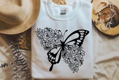 Flower Butterfly Svg, Floral Butterfly Svg, Butterfly Svg. Product Image 4