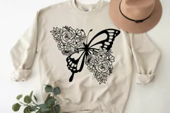 Flower Butterfly Svg, Floral Butterfly Svg, Butterfly Svg. Product Image 3