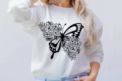 Flower Butterfly Svg, Floral Butterfly Svg, Butterfly Svg. Product Image 5