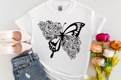 Flower Butterfly Svg, Floral Butterfly Svg, Butterfly Svg. Product Image 2