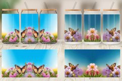 Glass Can Wraps Butterfly and Flowers Product Image 4