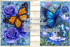 Butterfly Garden Flag, Sublimation Butterfly Flowers, s4 Product Image 2