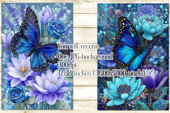 Butterfly Garden Flag, Sublimation Butterfly Flowers, s4 Product Image 3