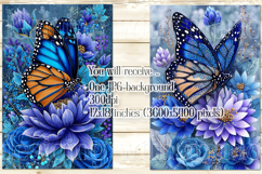 Butterfly Garden Flag, Sublimation Butterfly Flowers, s2 Product Image 2