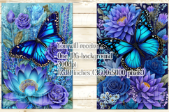 Butterfly Garden Flag, Sublimation Butterfly Flowers, s2 Product Image 3