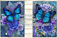 Butterfly Garden Flag, Sublimation Butterfly Flowers, s3 Product Image 3