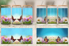 Glass Can Wraps Butterfly and Flowers Product Image 5