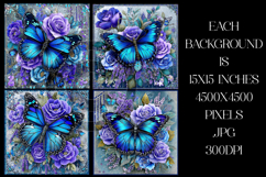 Butterfly Background, Butterfly Flowers Backgrounds, s10 Product Image 2