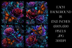 Butterfly Background, Butterfly Flowers Backgrounds, s11 Product Image 2