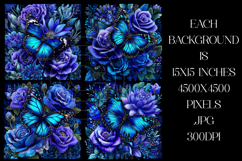 Butterfly Background, Butterfly Flowers Backgrounds, s2 Product Image 2