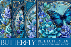Butterfly Background, Butterfly Flowers Backgrounds, s3 Product Image 1