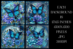 Butterfly Background, Butterfly Flowers Backgrounds, s3 Product Image 2