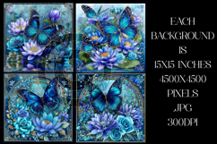 Butterfly Background, Butterfly Flowers Backgrounds, s5 Product Image 2