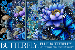 Butterfly Background, Butterfly Flowers Backgrounds, s7 Product Image 1