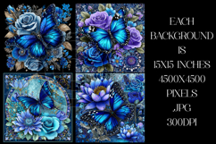 Butterfly Background, Butterfly Flowers Backgrounds, s7 Product Image 2