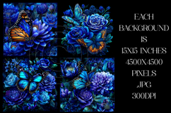 Butterfly Background, Butterfly Flowers Backgrounds, s8 Product Image 2