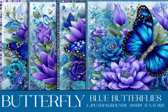 Butterfly Background, Butterfly Flowers Backgrounds, s9 Product Image 1