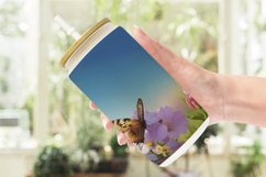 Glass Can Wraps Butterfly and Flowers Product Image 6