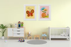 Nursery Prints | Baby Girl Nursery Posters | Butterfly Print Product Image 9