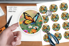 Wildflower Butterfly Sticker Product Image 1
