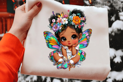 Butterfly Baby Girl Clipart Product Image 2