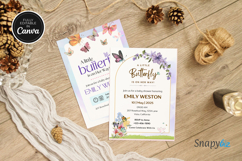 Butterfly Baby Shower Invitation Card Product Image 5